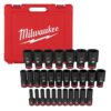 Milwaukee SHOCKWAVE 1/2 in. Drive Metric 6 Point Impact Socket Set (29-Piece) 49-66-7015