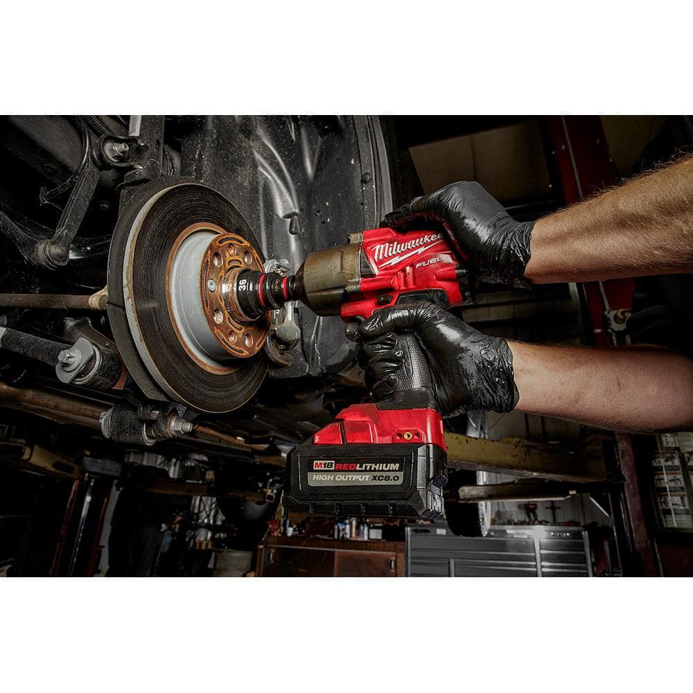 Milwaukee SHOCKWAVE 3/4 in. Drive Metric Deep Well 6 Point Impact Socket Set (8-Piece) 49-66-7020