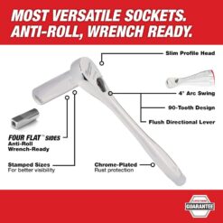 Milwaukee 3/8 in. Drive Metric Ratchet and Socket Mechanics Tool Set (32-Piece) 48-22-9508