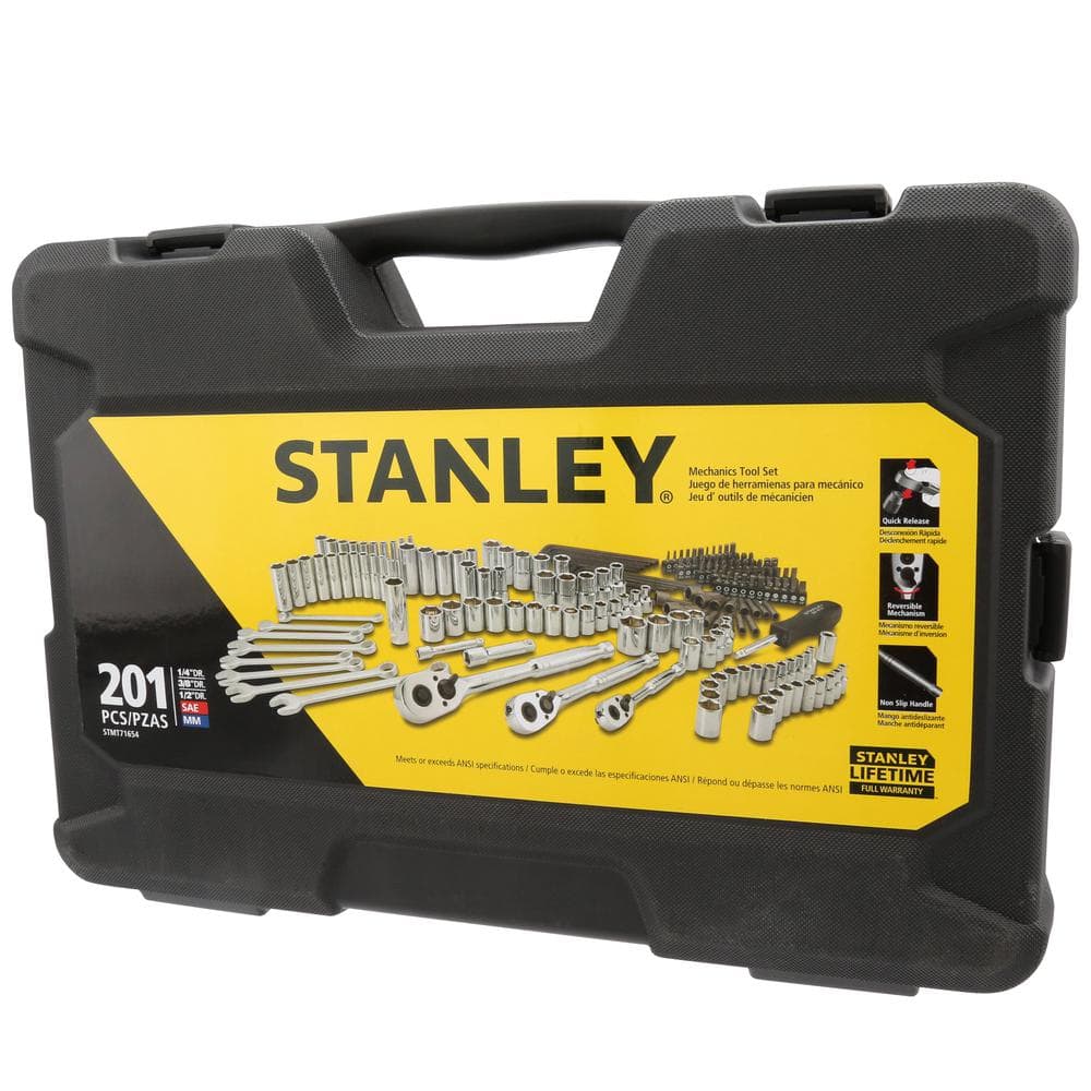 Stanley SAE & Metric Mechanics Tool Set (201-Piece) STMT71654
