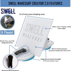 SWELL Wakesurf Creator 2.0 Surfing Wavesurf Shaper - Wave Generator - Wake Gate - Surf Gate - Floating - Durable