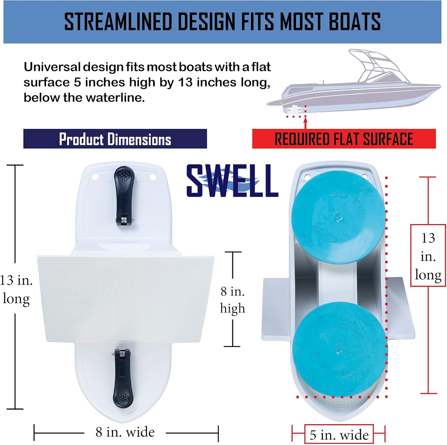 SWELL Wakesurf Creator 2.0 Surfing Wavesurf Shaper - Wave Generator - Wake Gate - Surf Gate - Floating - Durable
