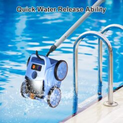 Robotic Pool Vacuum, Robotic Pool Cleaner for Inground Pools, Smart Navigation, Floor/Wall/Waterline Cleaning
