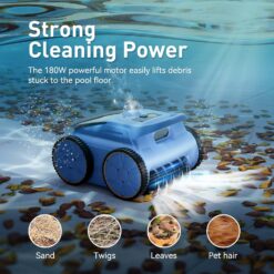 Pool Vacuum for Above Ground Pool Made by Seauto, Pool Vacuum for Inground Pools Cleans Up to 2100 Sq.ft
