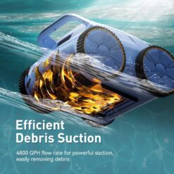 Pool Vacuum for Above Ground Pool Made by Seauto, Pool Vacuum for Inground Pools Cleans Up to 2100 Sq.ft