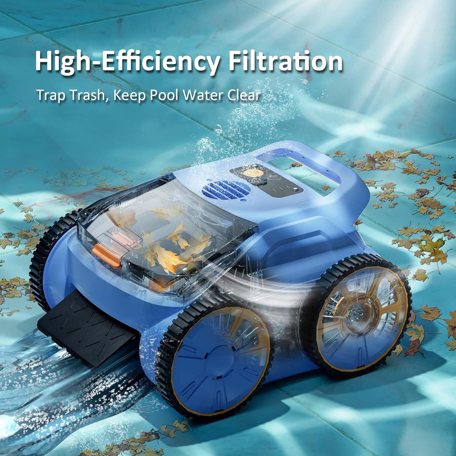 Pool Vacuum for Above Ground Pool Made by Seauto, Pool Vacuum for Inground Pools Cleans Up to 2100 Sq.ft