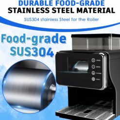 Shaved Ice Machine, Portable Ice Maker with Rapid Cooling and Food-Grade Stainless Steel Material
