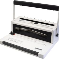 TruBind Manual Wire Binding Machine, 22 Sheet Punch Capacity, Bind up to 120 Sheets, 34 Fully Disengageable Dies, 3:1 Pitch
