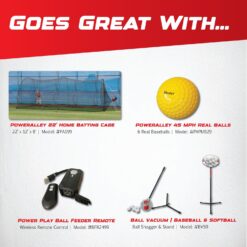 Heater Sports Heavy-Duty Baseball Pitching Machine W/Bonus Ball Feeder - Accurate & Adjustable Pitching Machine