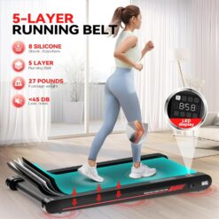Sperax Walking Vibration Pad with APP, 3 in 1 Under Desk Treadmill, 2.5HP Low Noise Walking Treadmill Pad with Remote Control
