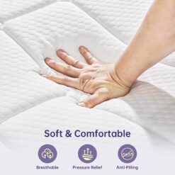 KUDSQ Full Size Mattress 12 Inch with Memory Foam and Pocket Spring for Pressure Relief & Comfort Sleep