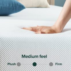 ZINUS 10 Inch Green Tea Cooling Memory Foam Mattress, Queen, Fiberglass Free, Medium Firmness, Cooling Gel Foam