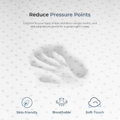 HEIM NEST Full Mattress, 12 Inch Gel & Air-Cooling Memory Foam Mattress for Pressure Relief, Medium Firm Full Size in a Box
