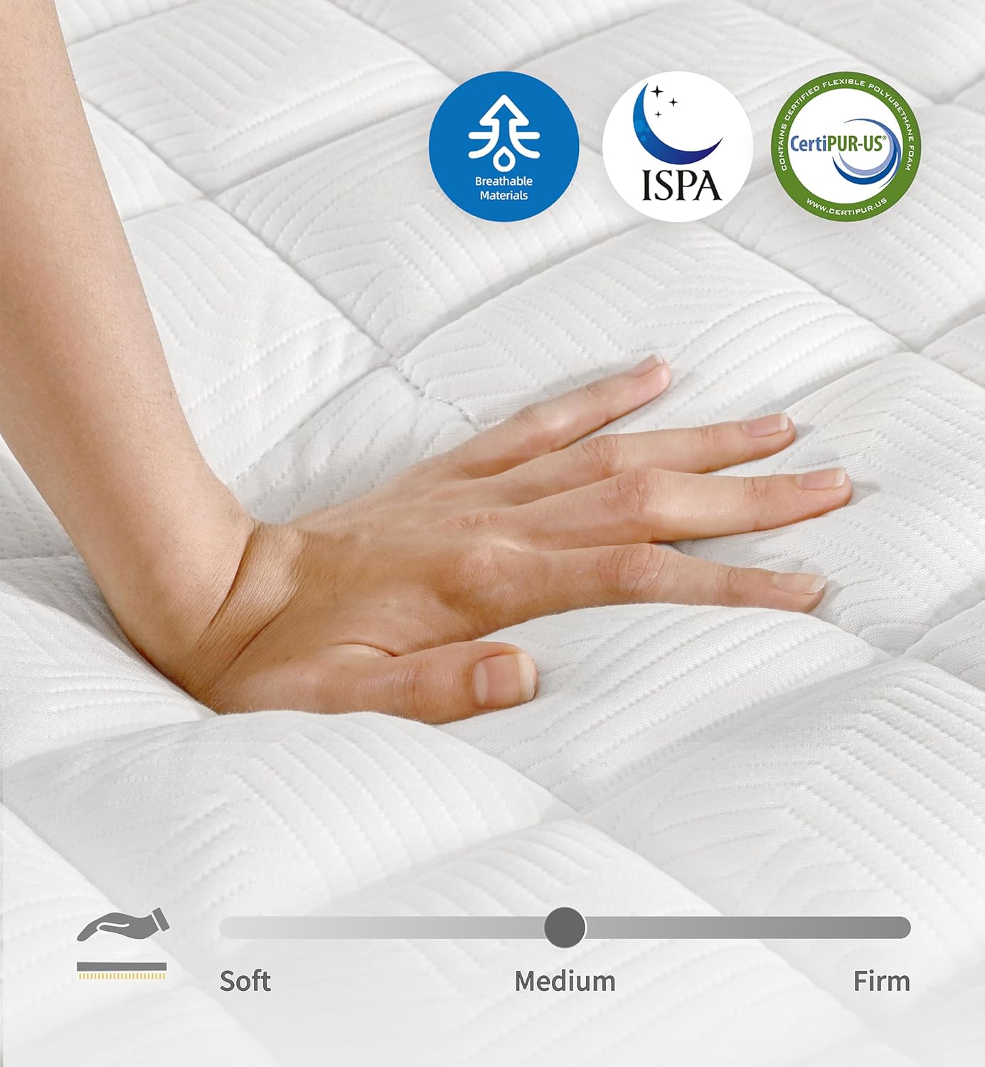 ADDNUSS Queen Mattresses,12 Inch Memory Foam Hybrid Mattress in a Box with Individual Pocket Spring