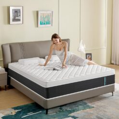 ADDNUSS Queen Mattresses,12 Inch Memory Foam Hybrid Mattress in a Box with Individual Pocket Spring