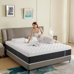 ADDNUSS Full Mattresses,Hybrid 12 Inch Full Mattress in a Box,Memory Foam & Individually Pocket Spring for Pain Relief,Pressure Relief,Certified.