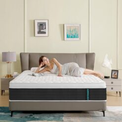 ADDNUSS Full Mattresses,Hybrid 12 Inch Full Mattress in a Box,Memory Foam & Individually Pocket Spring for Pain Relief,Pressure Relief,Certified.