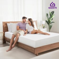 GAESTE 10 Inch Queen Cooling Gel Memory Foam Medium Firm Mattress Breathable Pressure Relief CertiPUR-US Certified Foam (Queen, 10 in)