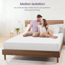 GAESTE 10 Inch Queen Cooling Gel Memory Foam Medium Firm Mattress Breathable Pressure Relief CertiPUR-US Certified Foam (Queen, 10 in)