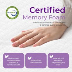 GAESTE 10 Inch Queen Cooling Gel Memory Foam Medium Firm Mattress Breathable Pressure Relief CertiPUR-US Certified Foam (Queen, 10 in)