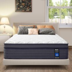 SIMARTH Mattress Memory Foam Hybrid Mattress with Motion Isolation and Pressure Relief, Strong Edge Support (10 Inch, Queen)