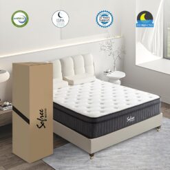 Sofree Bedding Queen Size 10 Inch Memory Foam Hybrid Mattress, Pocket Spring in a Box for Motion Isolation