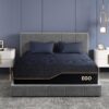 EGOHOME 14 Inch Queen Memory Foam Mattress for Back Pain, Cooling Copper Gel Bed in a Box, 60x80x14 Black