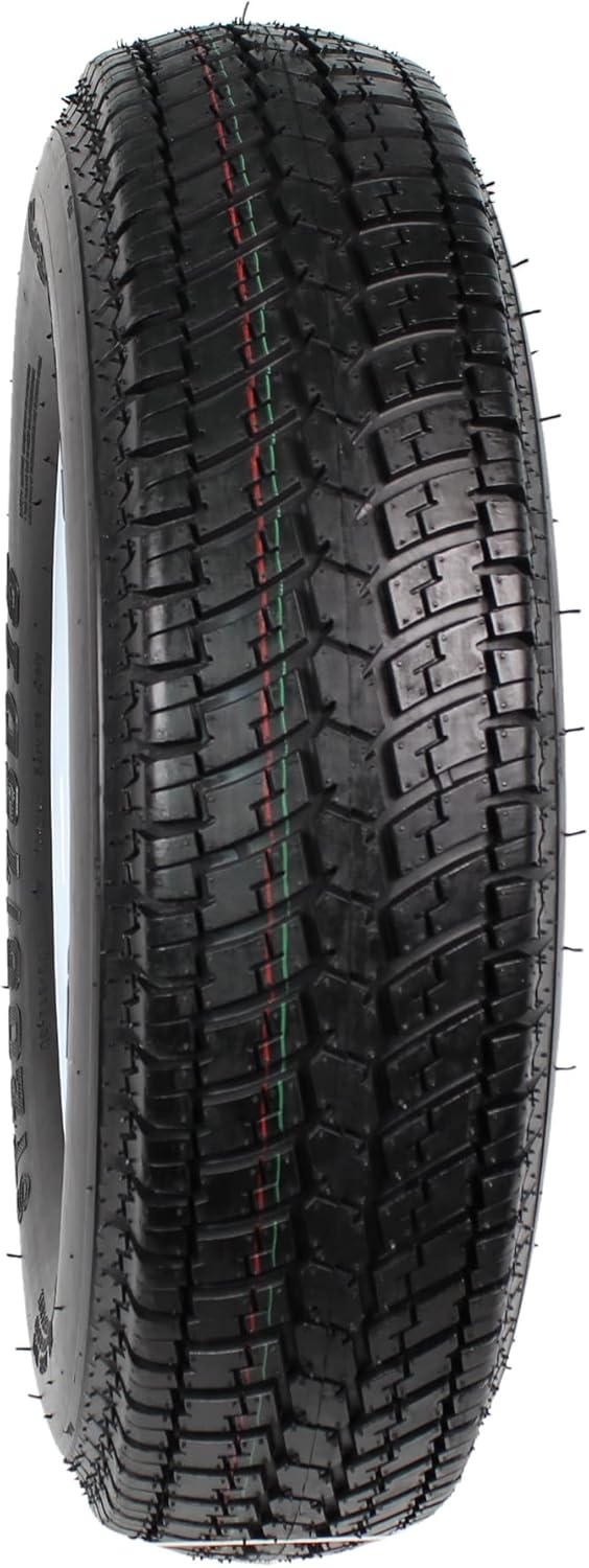 eCustomrim 2-Pack Trailer Tire On Rim ST205/75D15 F78 205/75 Load Range C 5 Lug White Spoke Wheel - 2 Year Warranty w/Free Roadside