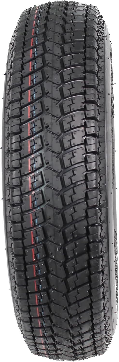 eCustomrim 2-Pack Trailer Tire On Rim Bias Ply ST175/80D13 175/80 Load Range C 5-4.5 Black Spoke Wheel - 2 Year Warranty w/Free Roadside