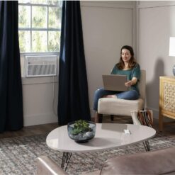 GE - 350 Sq. Ft. 8000 BTU Smart Window Air Conditioner - White