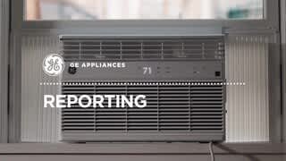 GE - 350 Sq. Ft. 8000 BTU Smart Window Air Conditioner - White