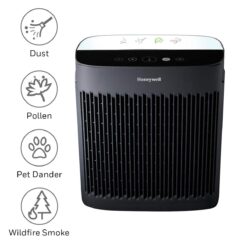 Honeywell - InSight HEPA Air Purifier, Medium-Large Rooms (190 sq.ft) - Black
