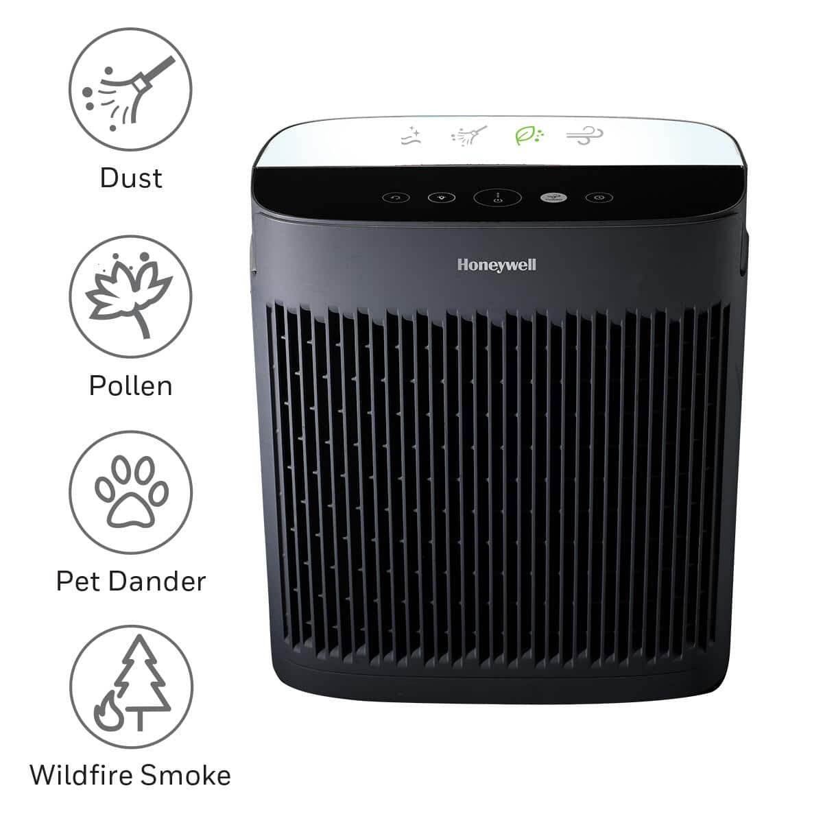 Honeywell - InSight HEPA Air Purifier, Medium-Large Rooms (190 sq.ft) - Black