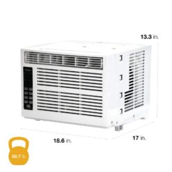 Whirlpool - 350 Sq. Ft. 8,000 BTU Window Air Conditioner - White