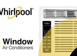 Whirlpool - 350 Sq. Ft. 8,000 BTU Window Air Conditioner - White