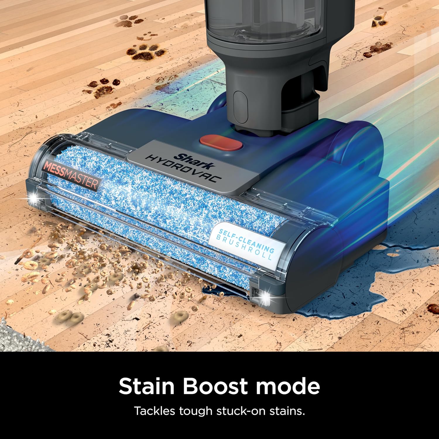 Shark HydroVac MessMaster Wet Dry Corded Vacuum Cleaner, 3-in-1 Multi-Surface Vacuum Mop & Self-Cleaning System, Navy, WD161