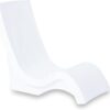 Step2 Vero Pool Chair, Fade-Resistant, Waterproof Patio Furniture for Sun Shelf, Use in Pools up to 9-Inches of Water, Weighted, White