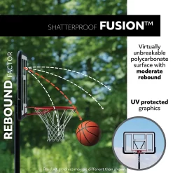 Lifetime Courtside 48 in Polycarbonate Portable Basketball Hoop