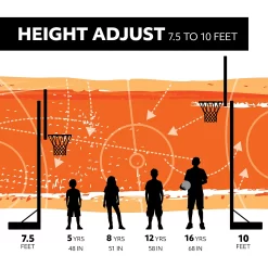 Lifetime 54 in Inground Basketball Hoop