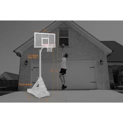 Spalding 54 in Portable Momentous EZ Assembly Basketball Hoop