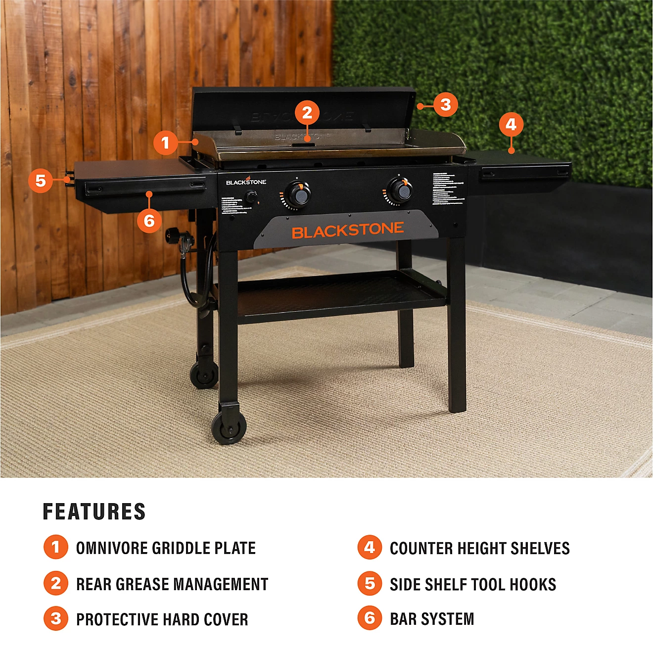 Blackstone Original 28 in Omnivore Griddle with Hard Cover
