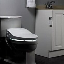 ALPHA BIDET JX2 Elongated Bidet Toilet Seat, White, Endless Warm Water