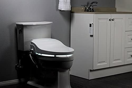 ALPHA BIDET JX2 Elongated Bidet Toilet Seat, White, Endless Warm Water