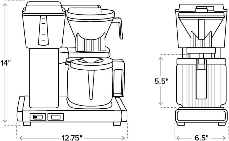 Moccamaster KBGV Select Coffee Maker, Black - Image 3