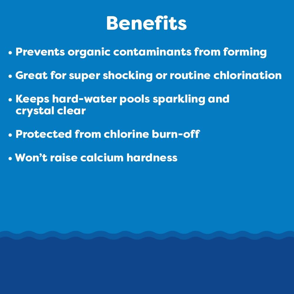 In The Swim Sodium Dichlor Chlorine Shock Granules for Sanitizing Swimming Pools – Fast Dissolving, pH Balanced Sanitizer – 40 Pound