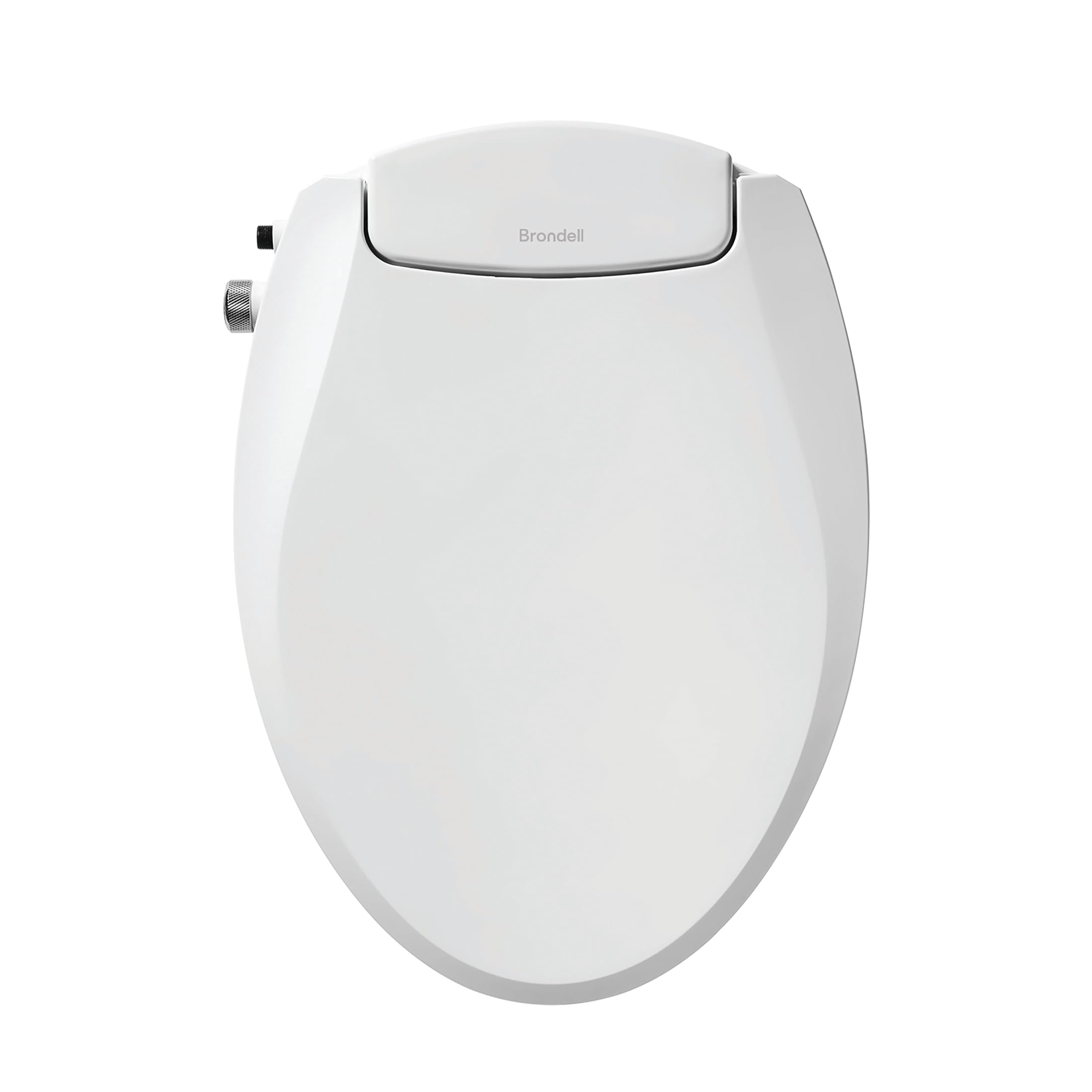 Brondell Bidet Toilet Seat Non-Electric Swash Ecoseat, Fits Elongated Toilets, White - Dual Nozzle System - Bidet with Easy Installation