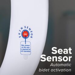 SmartBidet SB-1000WE Electric Bidet Toilet Seat with Heated Seating, Warm Air Dryer, Temperature Control Wash