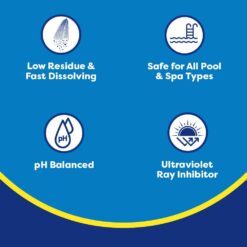 In The Swim Sodium Dichlor Chlorine Shock Granules for Sanitizing Swimming Pools – Fast Dissolving, pH Balanced Sanitizer – 40 Pound