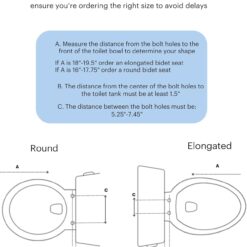 Brondell Thinline T44-EW Swash Electric Bidet Toilet Seat With Thin Profile, Heated,Remote Control, Oscillating Stainless Steel Nozzle