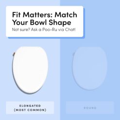 TUSHY Wave Non-Electric Bidet Toilet Seat, Sleek Elongated Design, Quick-Release for Easy Cleaning, DuoFlow Front & Rear Wash